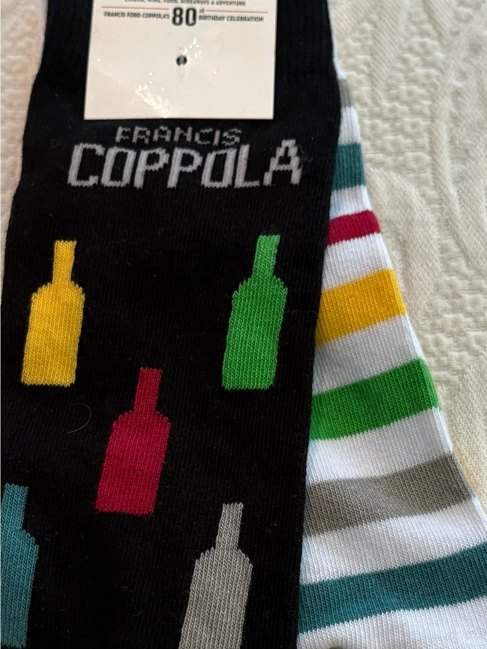 Men’s Multi-Color Bottle Pattern Socks